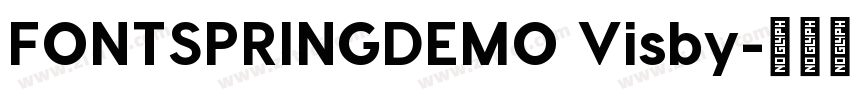 FONTSPRINGDEMO Visby字体转换